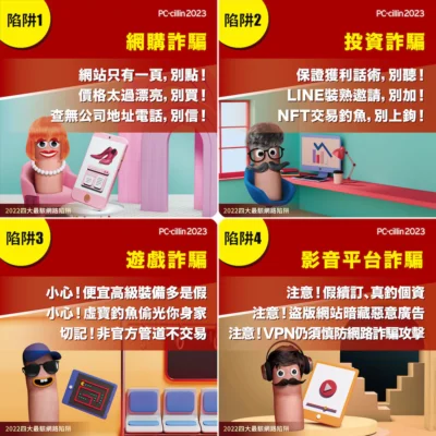 2022 4 大最駭網路陷阱 網購詐騙高居第一！