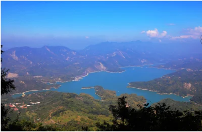 台南風空子山步道！南化水庫夢幻湖景！遠眺可愛鱷魚島！