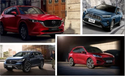 Toyota RAV4 、 Honda CR-V 、 Ford Kuga 、 Mazda CX-5 百萬級休旅車怎麼挑？一分鐘告訴你