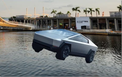 Tesla Cybertruck 可以水路雙棲？Elon Musk 表示：可以渡河