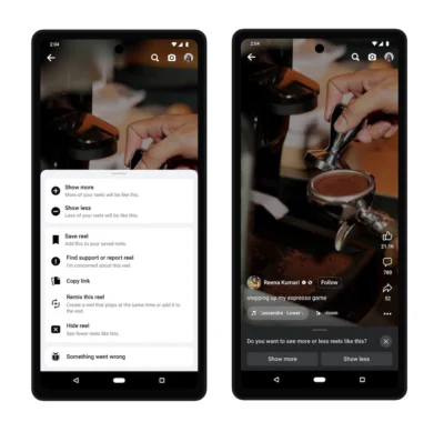 FB為Reels推出3項更新 提供更客製化的內容