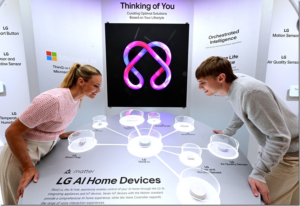 【新聞圖片1】LG於IFA 2024 發表「AI Home」未來生活願景，展示ThinQ ON如何作為家庭的控制中樞，創造個人化體驗