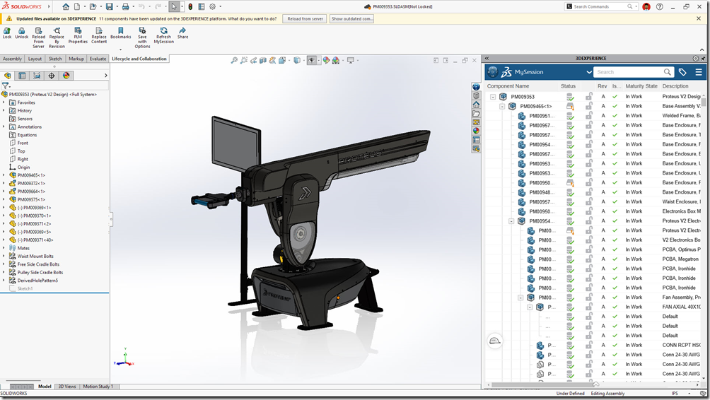 圖二:達梭系統SOLIDWORKS 2025增強功能_Real Time Notifications 圖二:達梭系統SOLIDWORKS 2025增強功能_Real Time Notifications