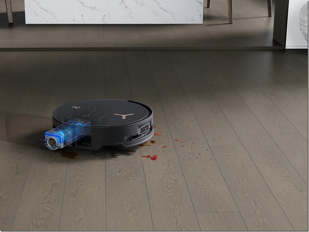 科沃斯DEEBOT X8 PRO OMNI搭載業界頂尖黑科技「OZMO ROLLER恆壓滾筒活水洗地技術」，更搭載「16孔活水系統」，滾筒拖布時刻保持潔淨，地板頑固污漬皆能一滾而淨。