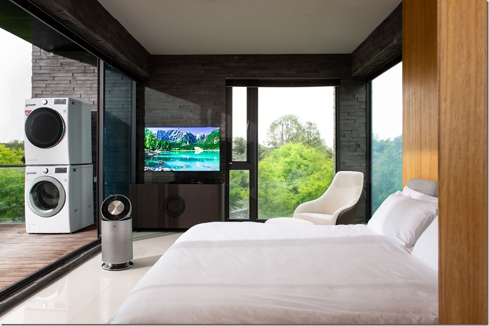 【新聞圖片4】無論是電視、空氣清淨機、洗衣機等，無不展現出LG完美契合台灣觀眾對美學與科技感的需求
