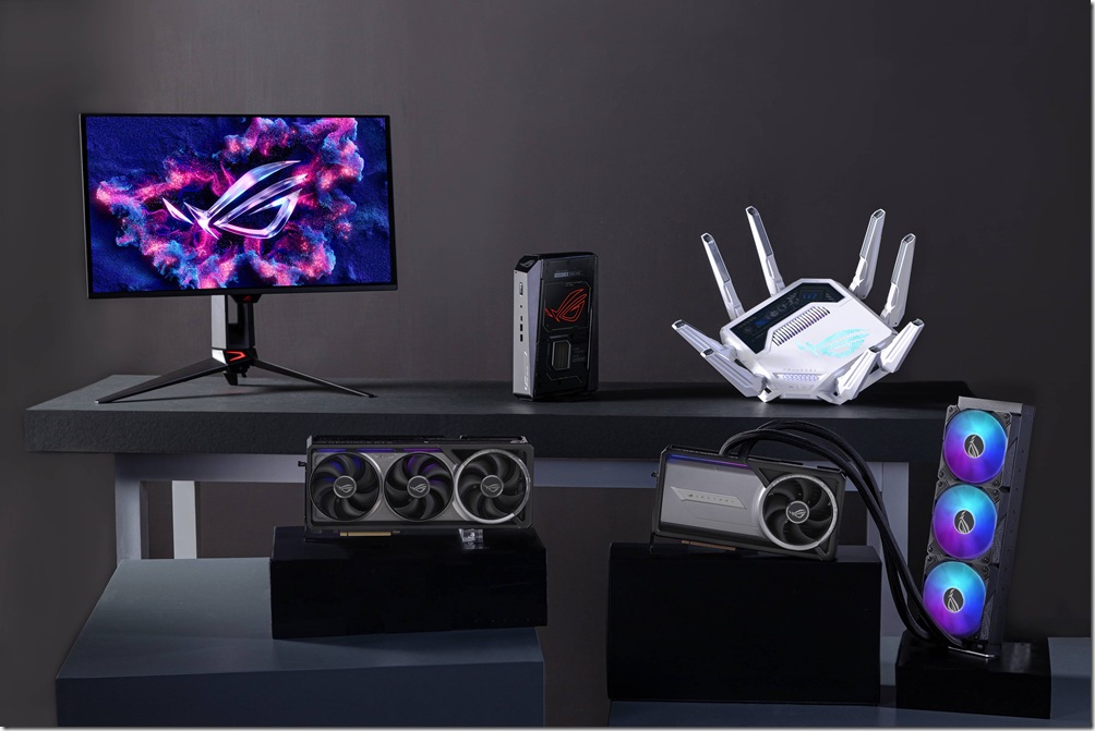 ROG玩家共和國於今年CES亦盛大推出全新GeForce RTX 50系列顯示卡，以及包含ROG NUC迷你桌機、ROG Swift OLED電競螢幕與ROG Rapture路由器在內等多款玩家首選！