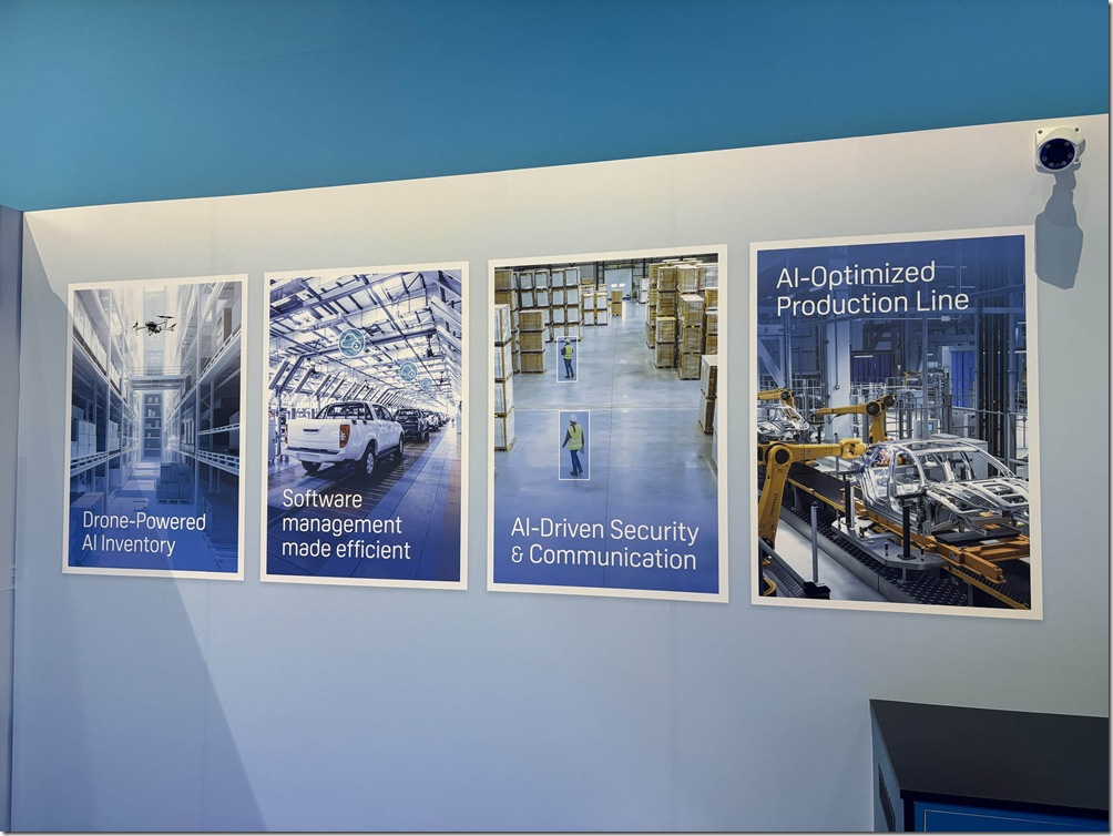 (圖四)HTC新聞圖- HTC G REIGNS 於本次展會展示便攜式 5G 專網解決方案,並發表 AI 驅動的智慧工廠應用,涵蓋 自主移動機器人 (AGV)、AI 安全監控、語音通訊與無人機檢測,展現 5G 如何提升製造業的效率、精準度與安全性。並針對人機協作場景推 動工業 5.0 應用,透過 5G 低延遲與高安全特性,加速產業升級 (圖四)HTC新聞圖- HTC G REIGNS 於本次展會展示便攜式 5G 專網解決方案,並發表 AI 驅動的智慧工廠應用,涵蓋 自主移動機器人 (AGV)、AI 安全監控、語音通訊與無人機檢測,展現 5G 如何提升製造業的效率、精準度與安全性。並針對人機協作場景推 動工業 5.0 應用,透過 5G 低延遲與高安全特性,加速產業升級