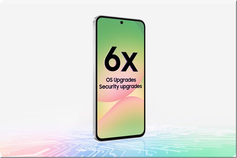 【新聞圖片5】Galaxy A56、A36、A26 5G提供6年安全性更新、6代作業系統更新，使行動資安與使用體驗不斷與時俱進，成為用戶身邊長久的智慧夥伴。