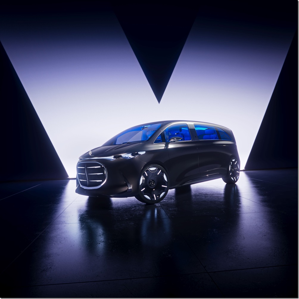 圖1、Mercedes-Benz 於上海車展重磅發表全新純電概念 MPV 車款 — Vision V