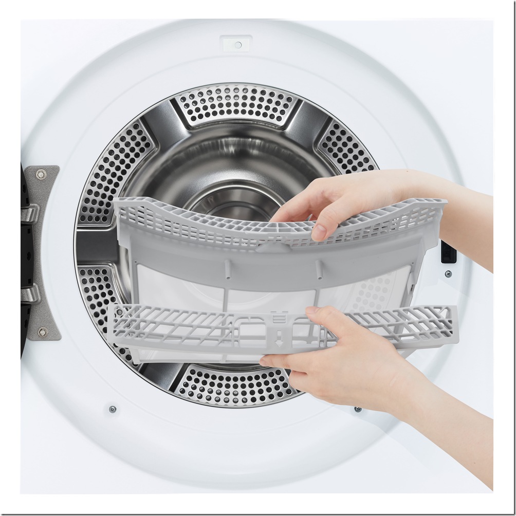 【新聞圖片5】LG AI免曬衣乾衣機配備雙層極細密濾網，可有效過濾毛屑、棉絮與髒汙，乾衣更衛生、效果更持久