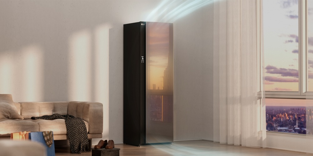 【新聞圖片6】LG Styler蒸氣電子衣櫥第二代搭載免開門室內除濕系統，提供自動空氣循環，保持空間清新