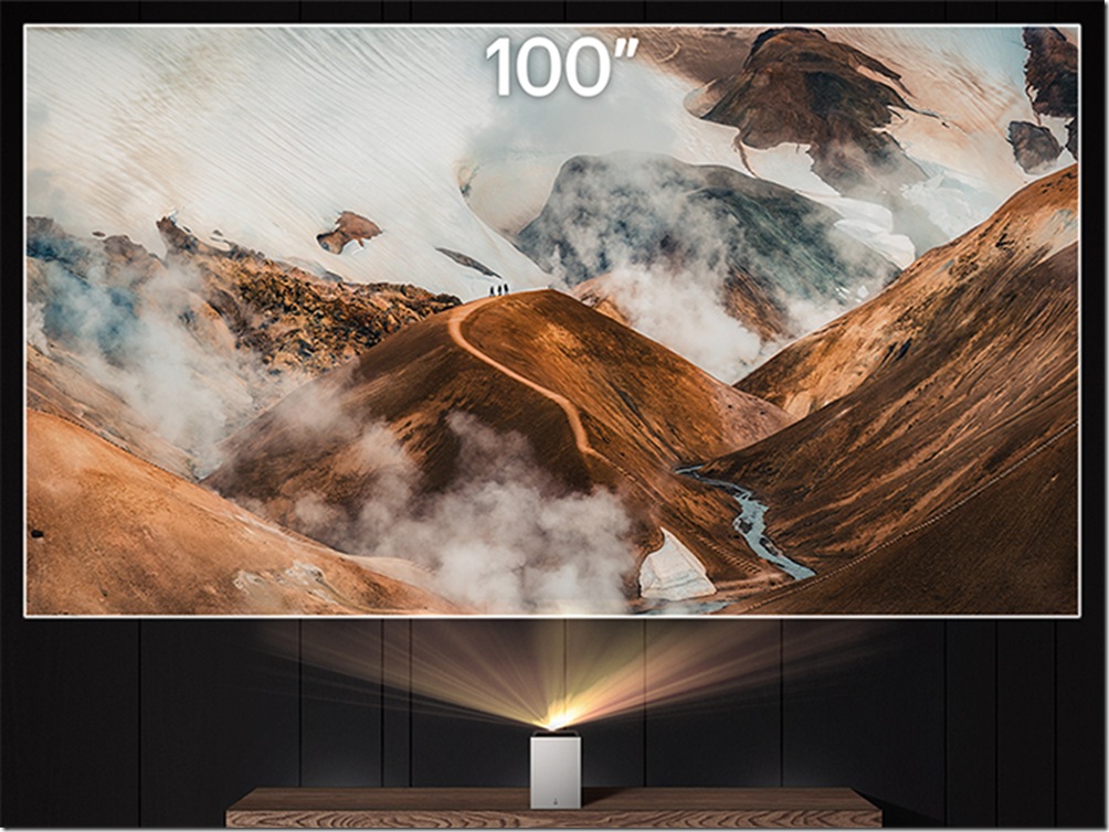 【新聞圖片2】LG CineBeam S小銀河Ultra僅需39.3 公分即可呈現媲美影院的 100 吋4K劇院級畫面