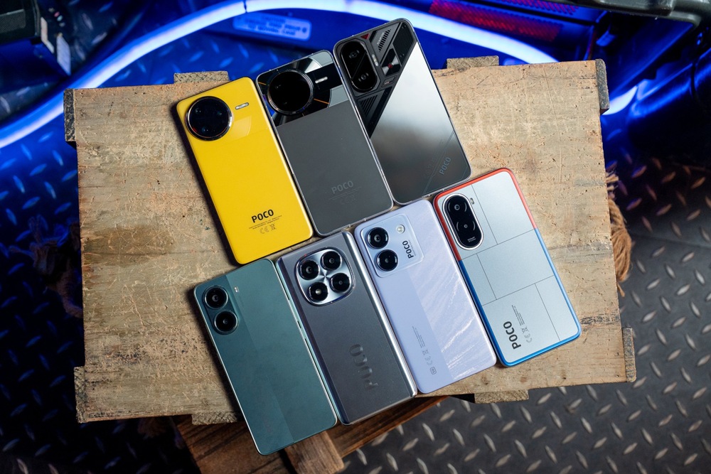 04. POCO 今年一共推出七款新機，從全能真旗艦的 F 系列、強調娛樂續航的 X 系列、到極致性價比的 M 系列，向外界展現全能實力
