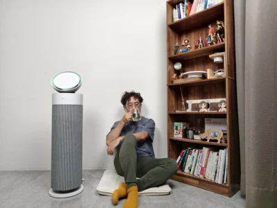LG PuriCare AeroBooster 空氣清淨機實測 雙重氣流搭循環扇 設計美感、效能與智慧一次到位