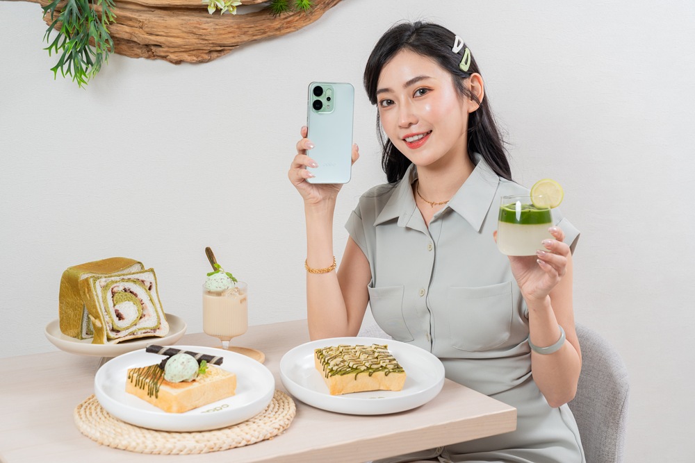 5. OPPO Reno14 薄荷綠 於8月2日至8月17日期間，在Blivin Bakery沁涼亮相