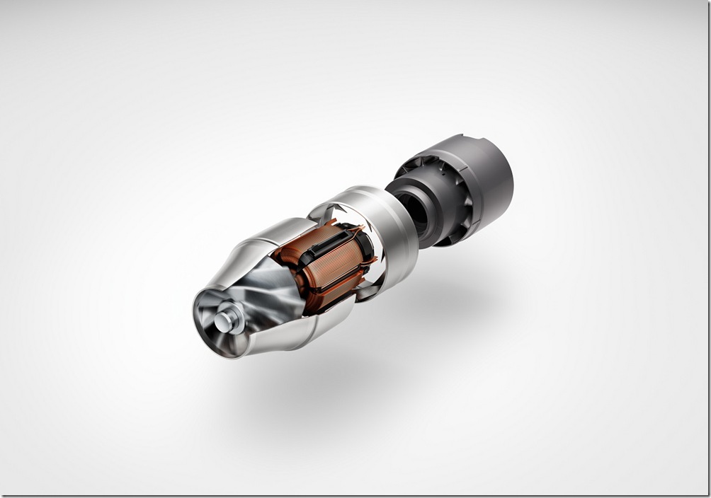 圖2-2：Dyson PencilVac™ Fluffycones鉛筆吸塵器在直徑僅38毫米的機身中，搭載Dyson迄今最小、最快的馬達，於輕巧外型與強勁清潔效能方面取得完美平衡。
