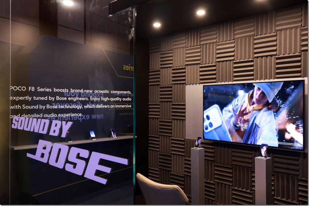 02. 全新旗艦機款 POCO F8 Series 這次為手機音響市場砸下一顆震撼彈，首次聯手大廠 Bose 使用 Sound by Bose 聲學技術