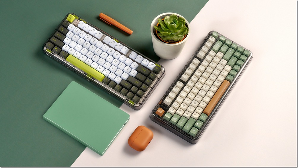 華碩首款機械式鍵盤Jelly75，以罕見的撞色設計登場，帶來「曠野橙」與「電流綠」兩款設計。