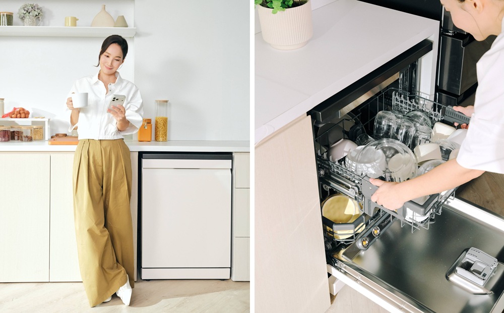 【新聞圖片4】LG 14人份 QuadWash四方洗蒸氣洗碗機,讓Tina料理後優雅清潔不髒手 【新聞圖片4】LG 14人份 QuadWash四方洗蒸氣洗碗機,讓Tina料理後優雅清潔不髒手