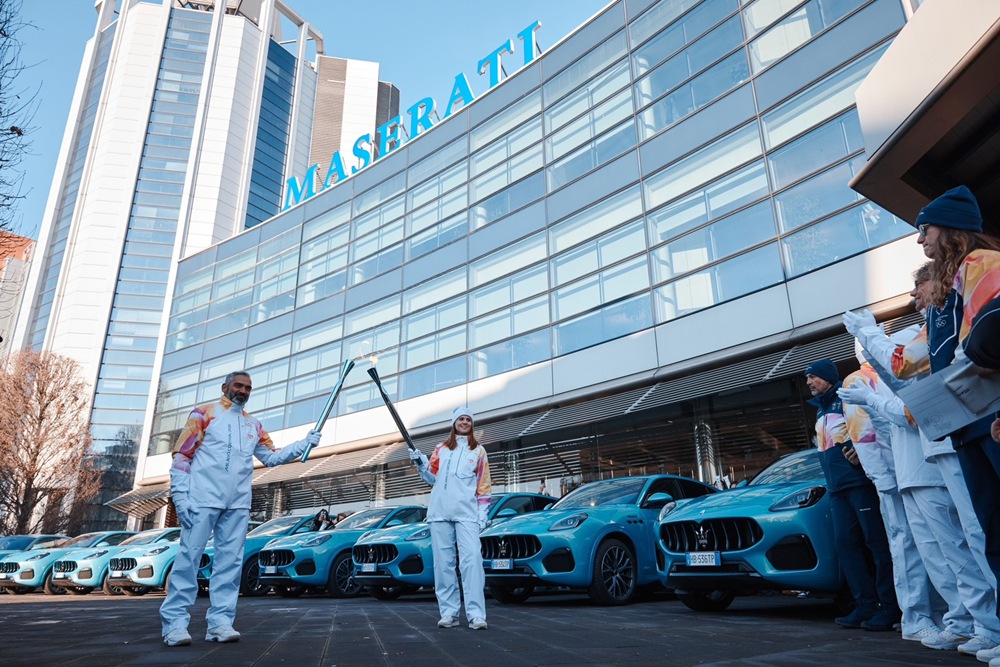 【新聞圖片】義大利冬季奧運聖火傳遞儀式