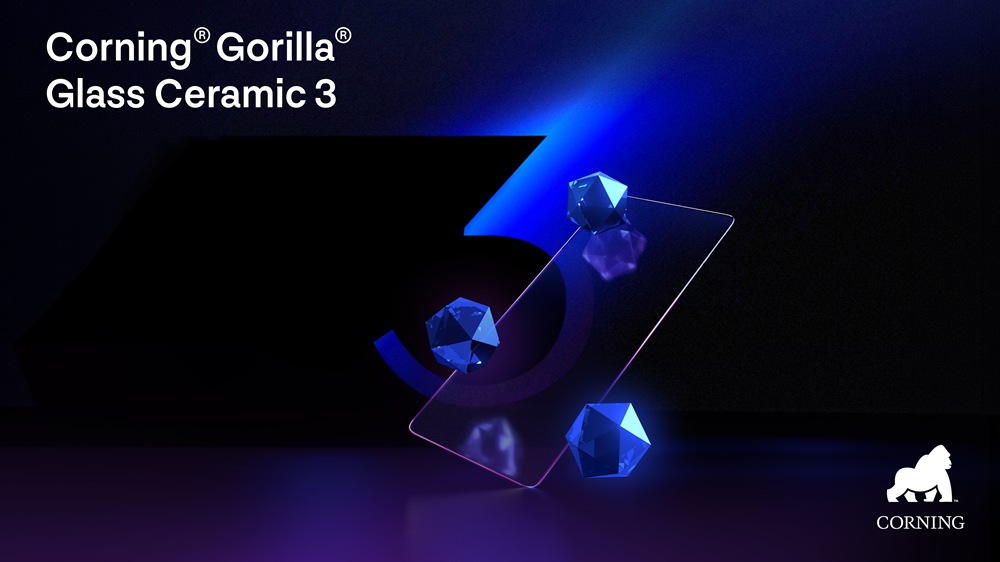 Corning® Gorilla® Glass Ceramic 3是有史以來最堅韌的大猩猩玻璃陶瓷材料