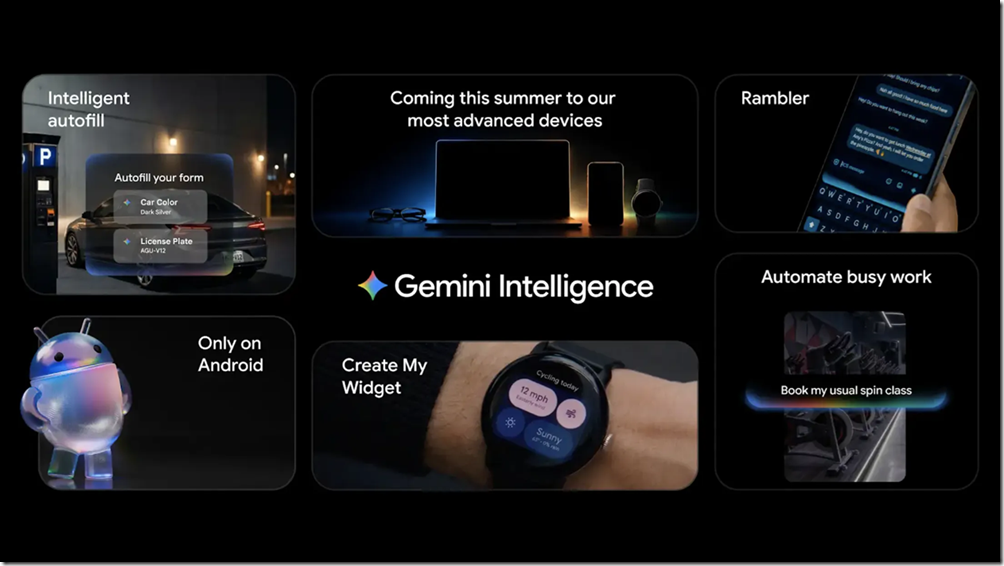 Android Gemini Intelligence 登場