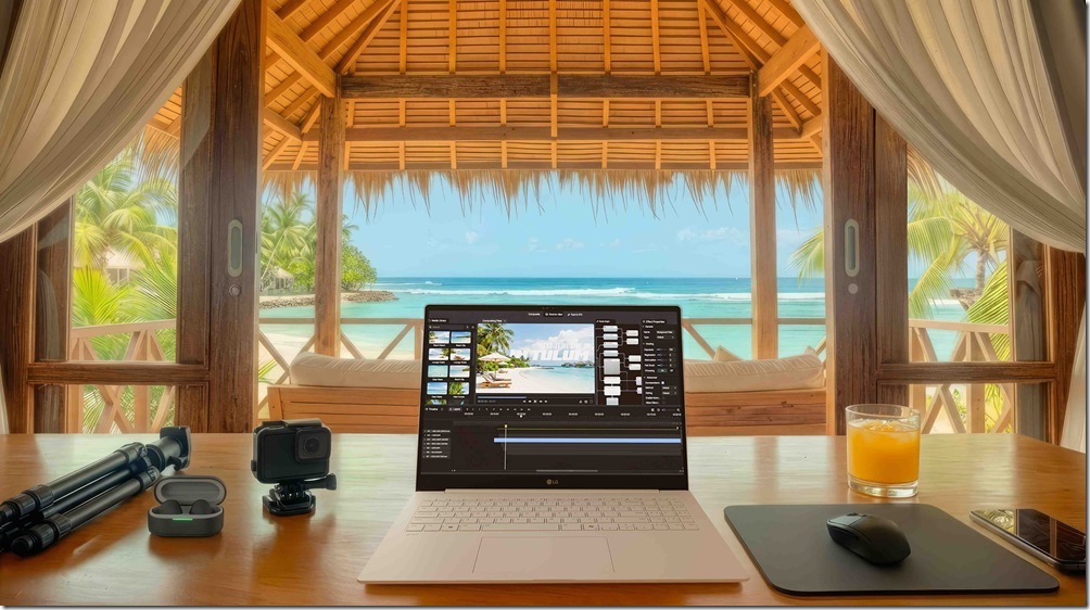 【新聞圖片2】LG gram Pro 2026搭載最新處理器,即使在旅途中,也能流暢處理輕設計與日常剪輯等工作需求 【新聞圖片2】LG gram Pro 2026搭載最新處理器,即使在旅途中,也能流暢處理輕設計與日常剪輯等工作需求