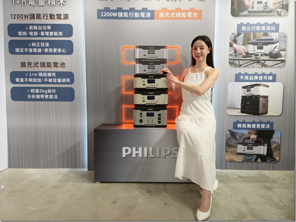 PHILIPS 推出 1+n 儲能行動電源