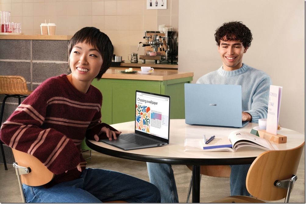 ASUS Vivobook S14、S16同步登場，呼應Z世代在不同場景間快速切換的生活態度，輕薄便攜的設計讓AI生產力隨行。