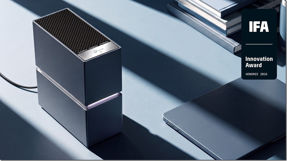 榮獲 IFA Innovation Award 2026 創新大獎肯定的全新 Archer 8 Ultra 三頻 Wi-Fi 8 路由器,於台灣首度公開實機亮相! 榮獲 IFA Innovation Award 2026 創新大獎肯定的全新 Archer 8 Ultra 三頻 Wi-Fi 8 路由器,於台灣首度公開實機亮相!