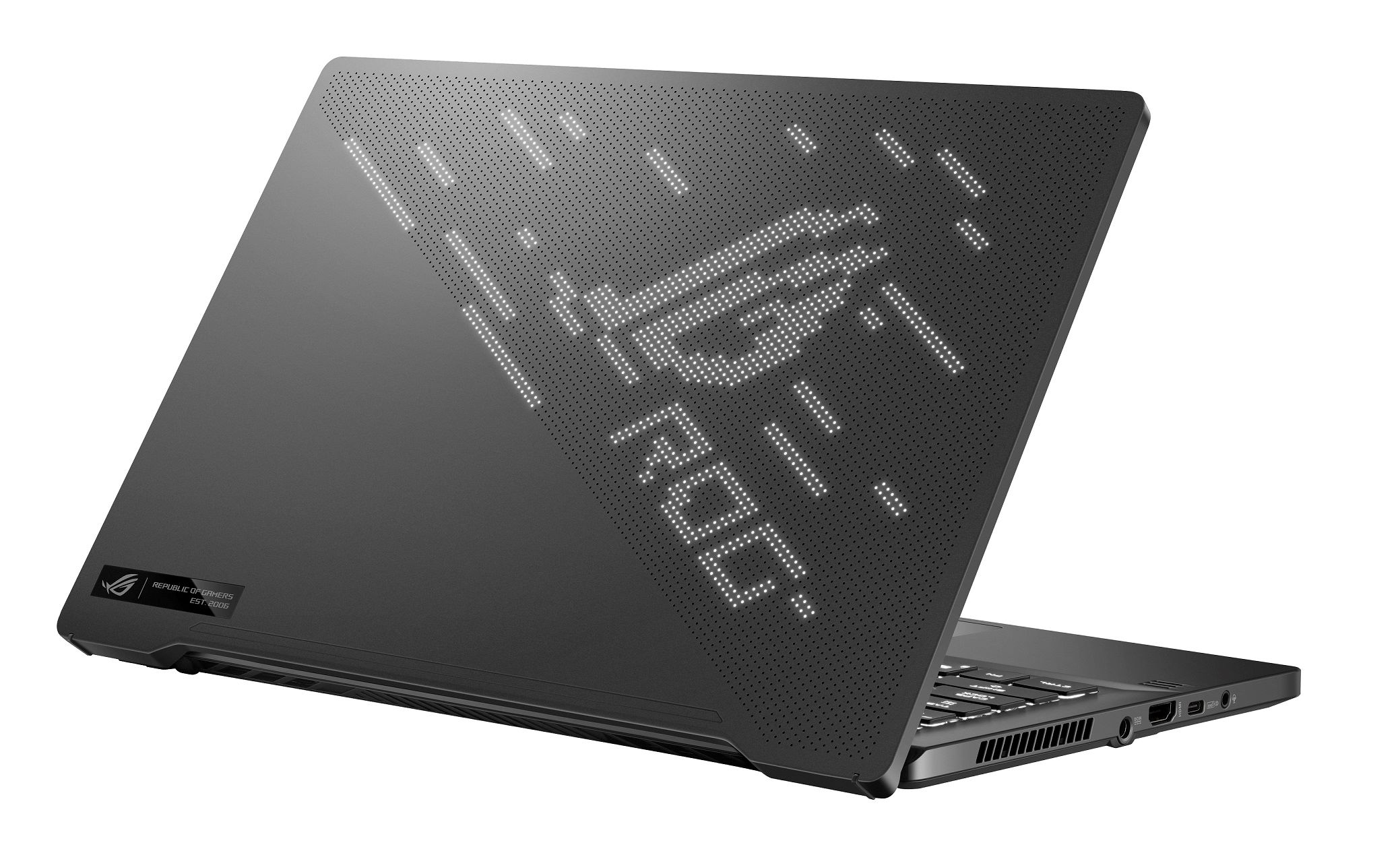 ROG Zephyrus G14日蝕灰為17.9公釐超薄機身,且具備輕盈的堅固強韌機身,為有型有款的電競筆電首選。