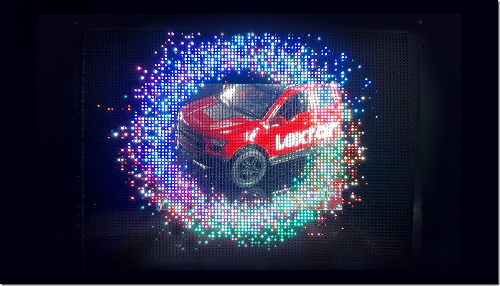 主動式驅動之透明可撓式Micro LED顯示屏