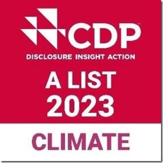 日本普利司通憑藉卓越的氣候變遷應對表現，獲得全球環境非營利組織 CDP的認可，在2023年度評比中榮獲A級（Leadership）領導級別的殊榮_日本普利司通提供