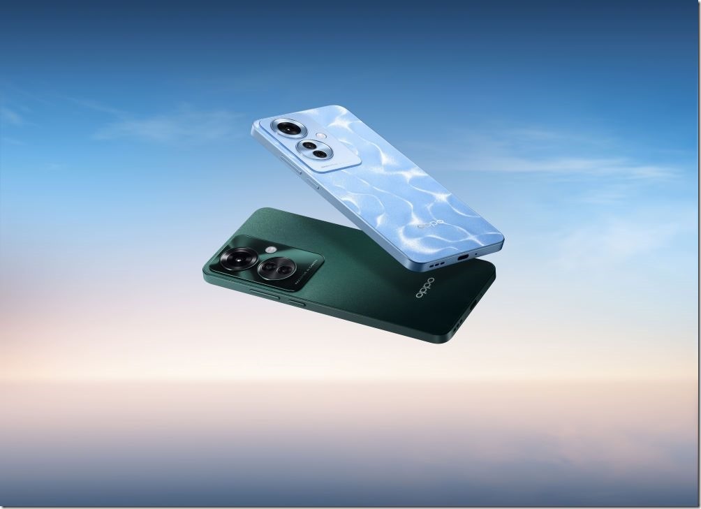 人像專家OPPO Reno11 系列加入Reno11 F，提供全系列最親民價位、最高畫素主鏡頭、最輕薄機身，即日起陸續開賣
