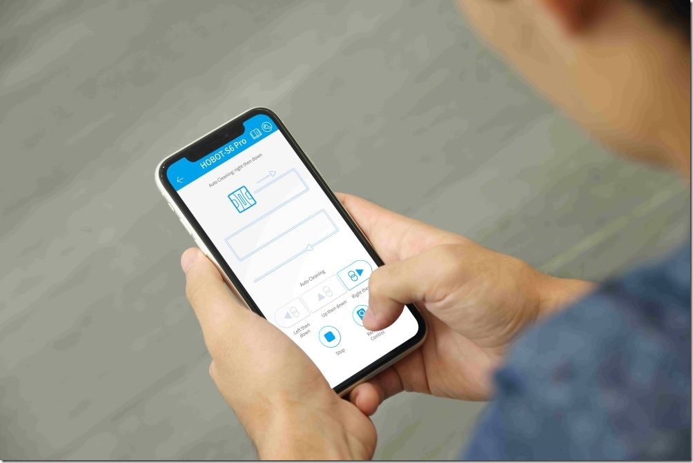 【圖說4】玻妞 HOBOT-S6 Pro 從設計之初就充分考慮到使用者體驗，使用者可使用遙控器操作，亦可透過手機 App 藍牙連線進行遙控