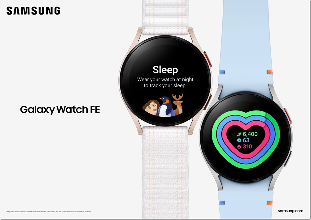 【新聞圖片1】三星進軍入門智慧手錶市場 Galaxy Watch FE全方位智慧新夥伴登場 【新聞圖片1】三星進軍入門智慧手錶市場 Galaxy Watch FE全方位智慧新夥伴登場